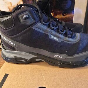 Salomon Shelter CSWP Black / Magnet L47315400 Men's Size 12 Hiking Boots NEW